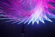 【Light Sculpture - Plane】光の彫刻群。 光の平面の集合による、空間の再構成、立体物の構築。 空間や立体物は、身体を没入させていく。