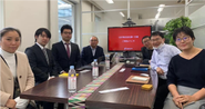 中国企業訪問！英語と中国語が飛び交います！