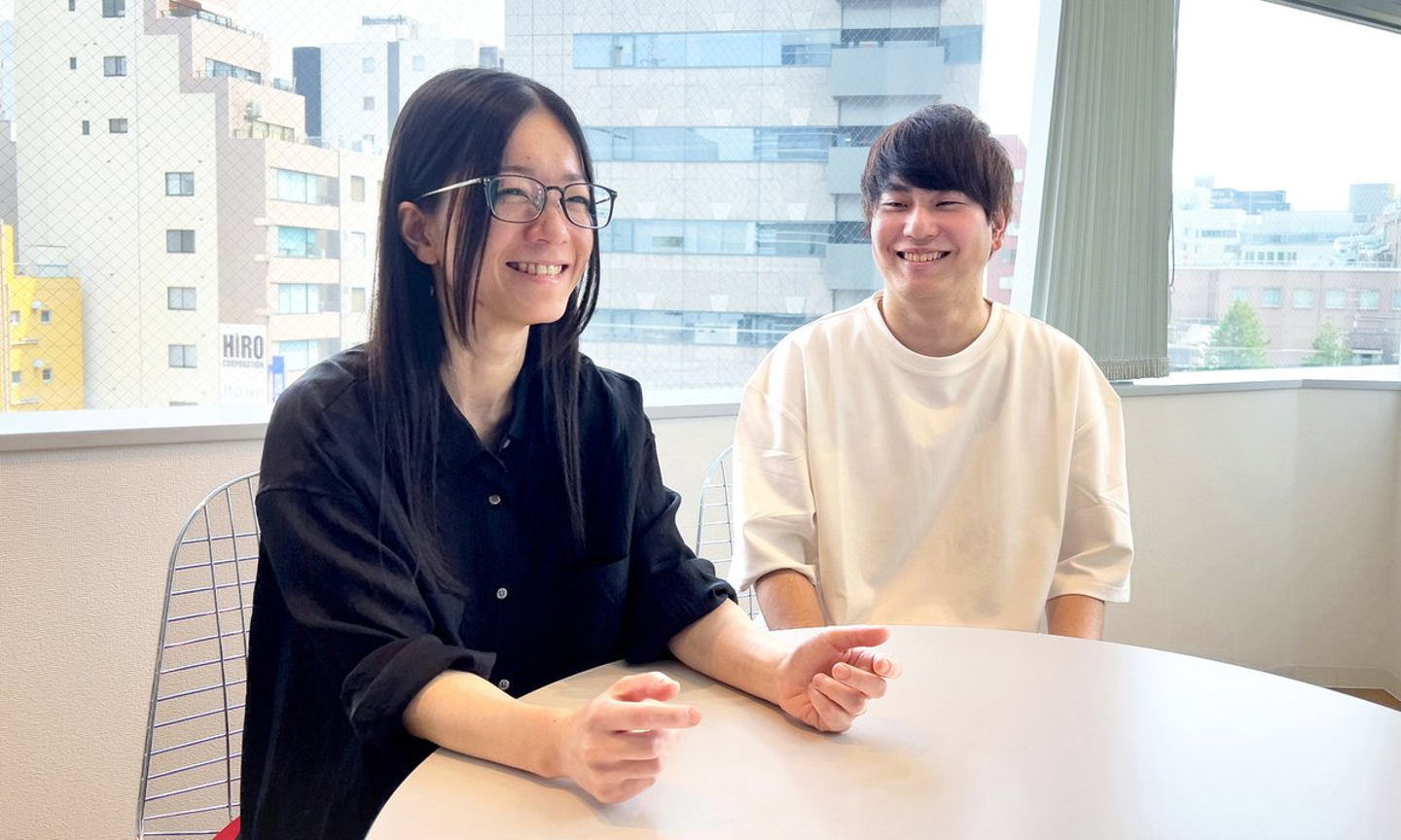shioが話していて、mitsuが聞いている写真