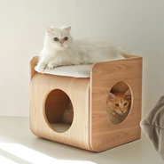 木製ドーム型キャットハウスサイドテーブル