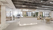 天神駅直結のオフィス。営業以外にも、エンジニア、サポートメンバーなど幅広い職種のメンバーが在籍しています。