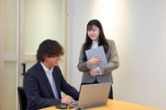 会議室です。商談や社内会議をすることの多い場所です。
