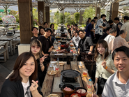 毎年恒例のBBQを開始します。