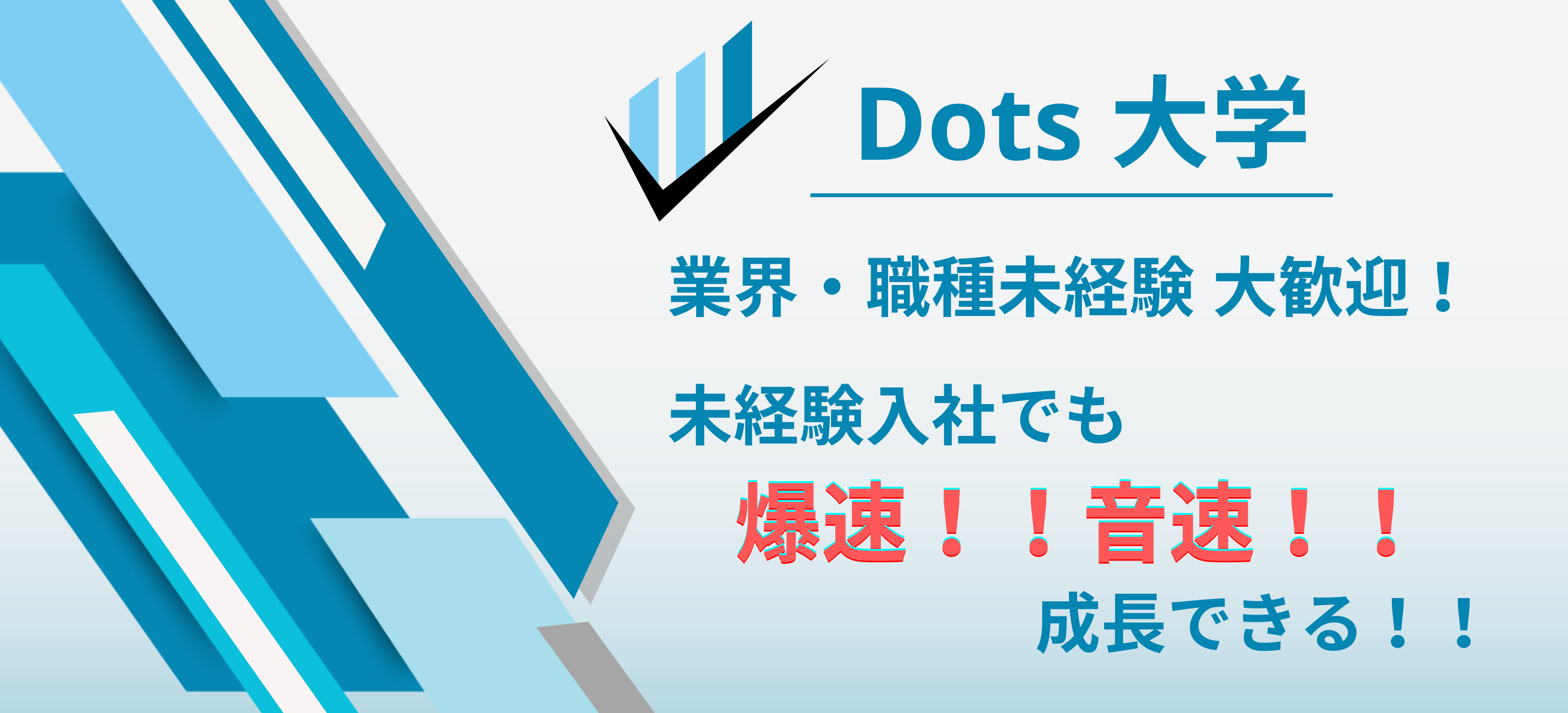 【Dots大学！】未経験でも爆速！音速！で成長できる当社の教育制度を紹介します！