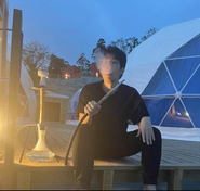 九十九里　経営合宿中　シーシャ好きのカイト社長、2022.8.25