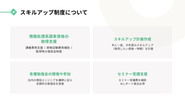 試験費用の補助や報奨金制度を整備しています。自分のために、将来のためにどんどんスキルアップを叶えていっていただきたいです！