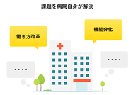 「経営から、病院を変える。病院から、医療を変える。」というVisionを掲げ、病院経営の重要な課題を病院自身が解決できるよう手助けすることを目指してプロダクトを提供しています。