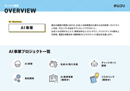 デジタルゴリラの『AI事業一覧』