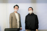 代表の保坂とエンジニアの櫻井