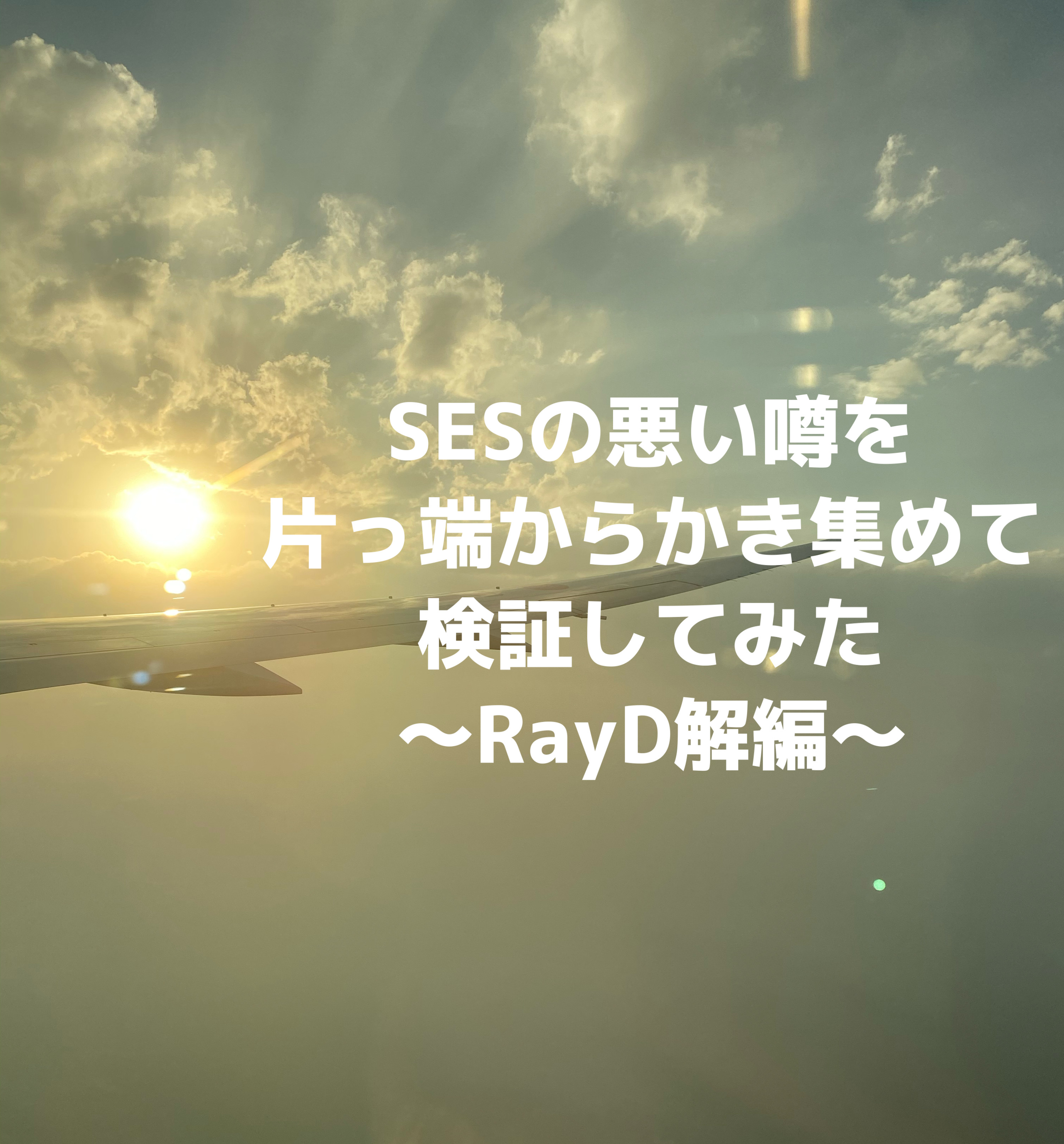 SESの悪い噂を片っ端からかき集めて検証してみた　～RayD解編～
