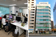 都心に位置する東京オフィス。メンバー同士の距離が近く、コミュニケーションを取りながら仕事を進められる環境です。