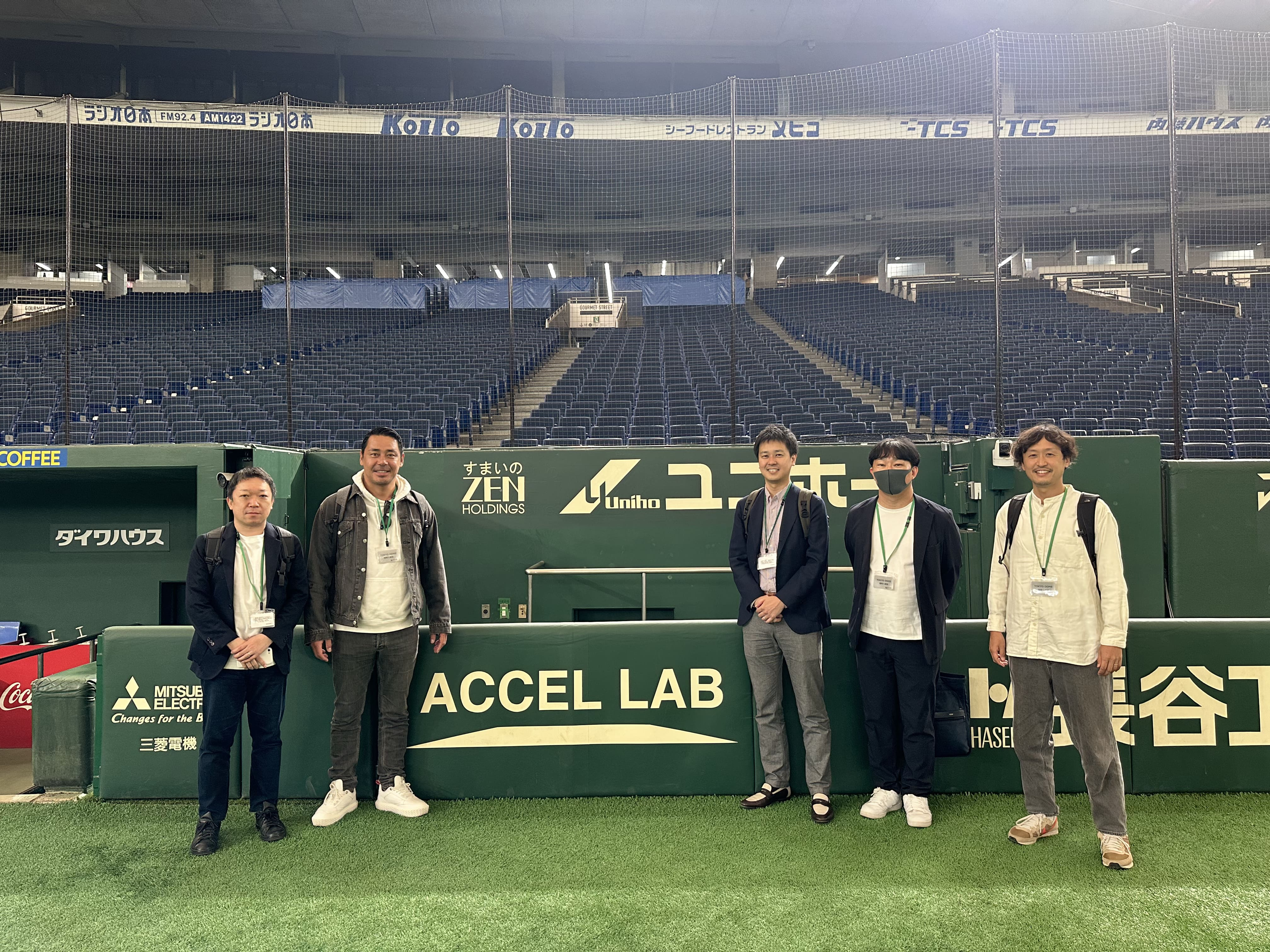 東京ドームにアクセルラボの広告が掲載！