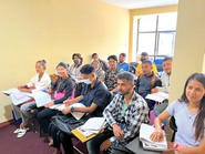 現地の勉強風景