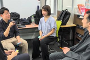 校舎長MTGにて、付箋を用いて活発に意見を出し合うワークの様子です。
