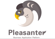 ハヤブサをモチーフにしたプリザンターの製品ロゴ。世界一速いハヤブサのように高速な動作を実現します。