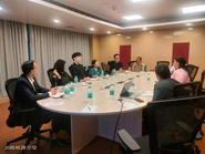 テランガナ州政府及びインド側パートナ企業Ternと日本の介護の施設長と日本語教師で本当に必要な日本の教育について打ち合わせの様子（代表重徳）