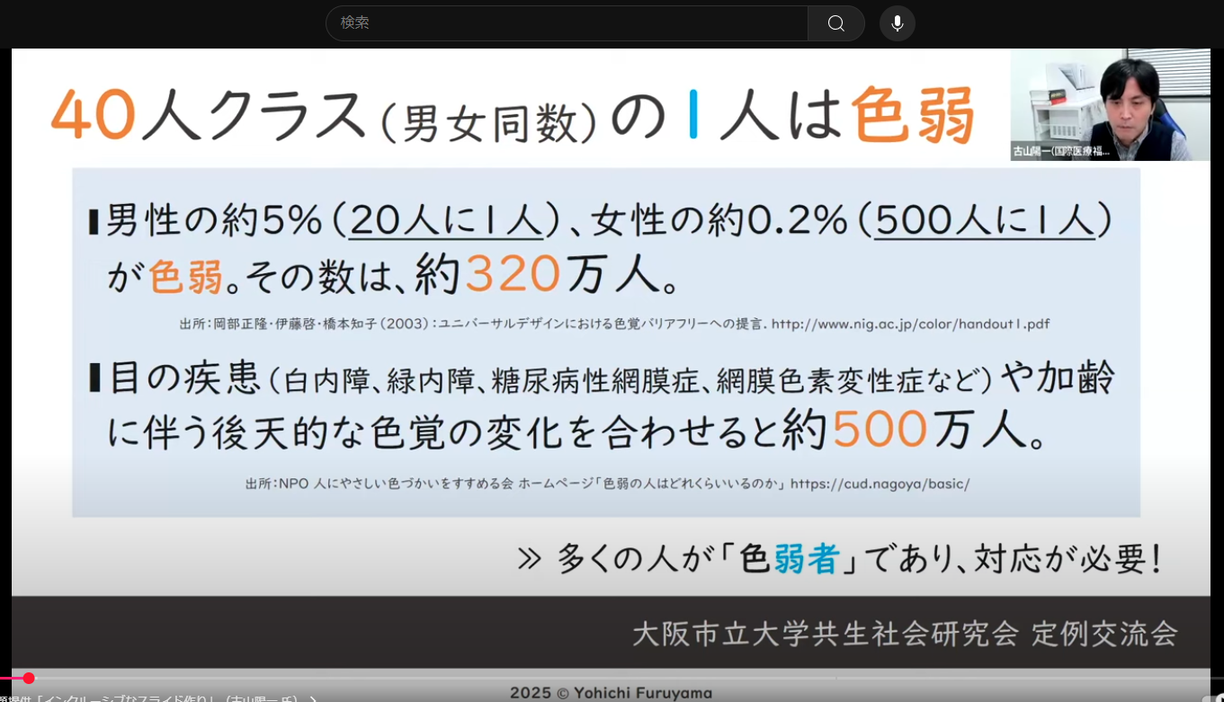 インクルーシブ（inclusive）なスライド作り