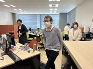 名古屋本社はこんな感じです。オフィスはフリーアドレスです。