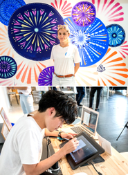 アーティストによるライブペイント、ポートレートイベントを開催