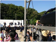 夏祭りイベントにて、プロジェクター、スクリーン設置、オペレーターを使用。