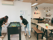 Foosball in the pantry!