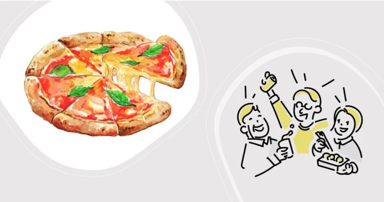 社外の人とつながるNOKIOO Lunch Pizza Session