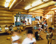 ログハウス保育園の園児達