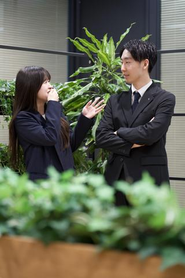 オフィスは緑に囲まれています🌸