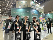 展示会へ出展し実演を交えながら商品をPR