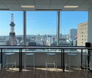 リフレッシュルームから札幌の景色が一望できます！