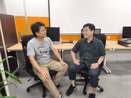 帰社日のあとは、エンジニア同士で食事に行くことも。普段は別々の現場で働きますが、困ったときは先輩社員にいつでもチャットなどでコミュニケーションがとれます！