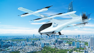 空飛ぶクルマ=eVTOLのイメージ