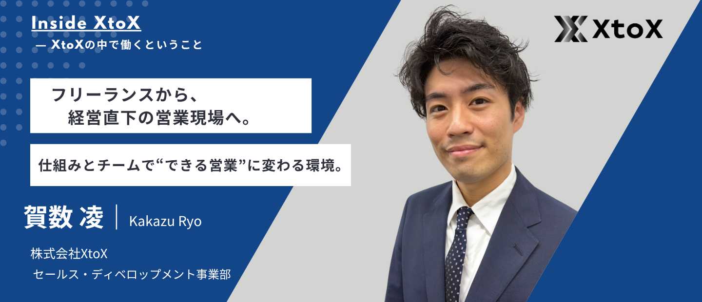 【社員インタビュー】「営業＝売ること」だと思っていた僕が、“仕組みで成果が出る営業”に出会うまで。
