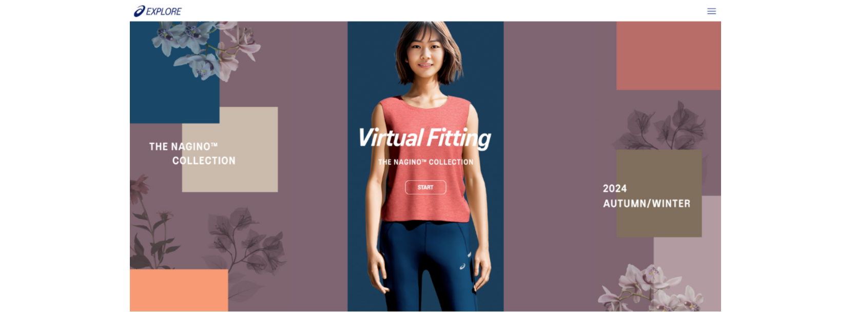 アシックス｜NAGINO バーチャルフィッティング スペシャルサイト制作（AI活用）