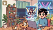 リモートOK！好きな場所を開発しながら推し活も楽しめる。 