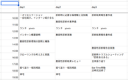 参考スケジュール