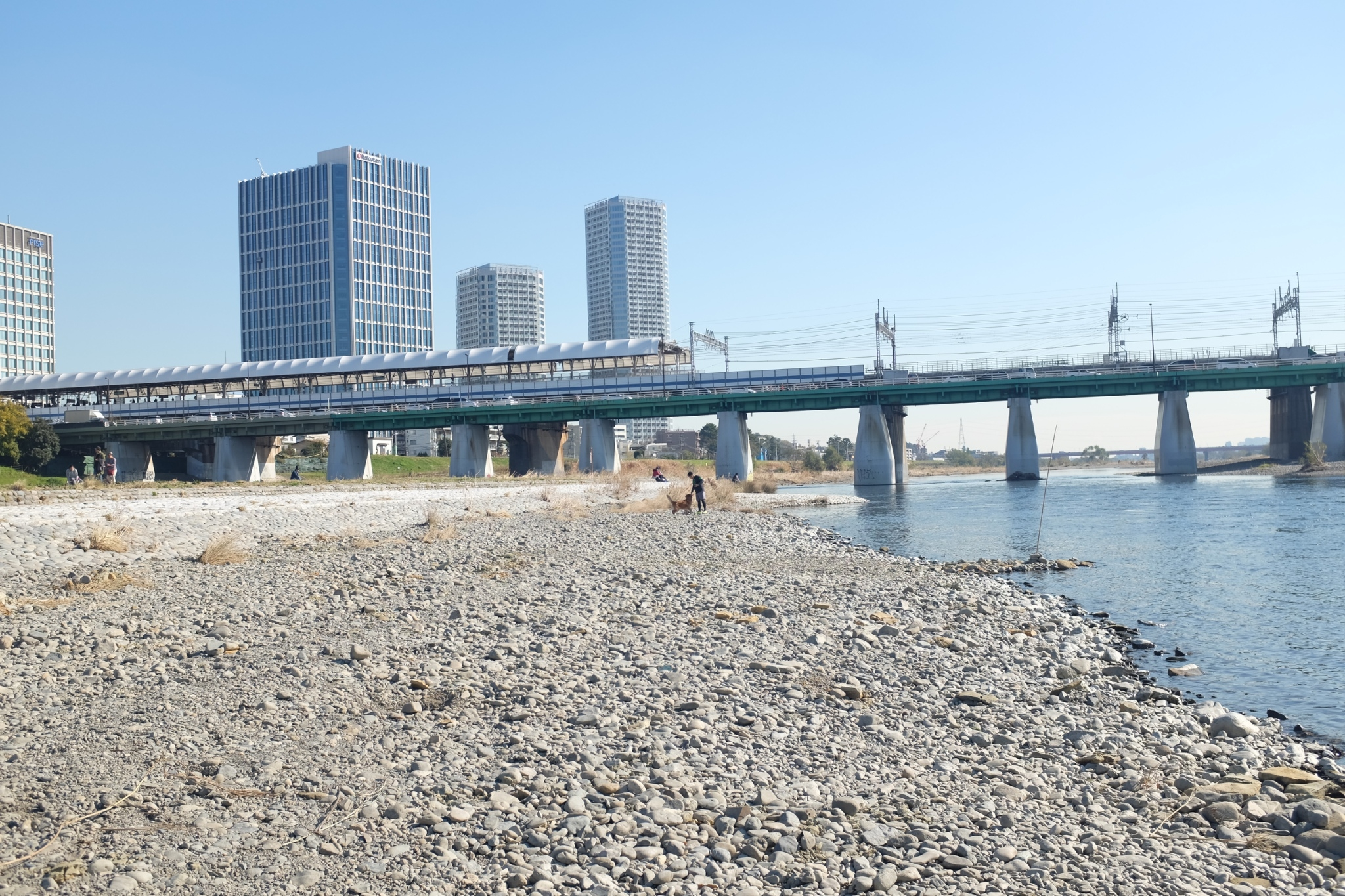 二子玉川の河川敷