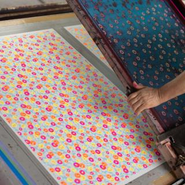 友禅染めの一コマ