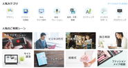 CtoCのマーケットからビジネス利用まで200を超えるカテゴリー！