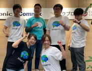 お揃いのTシャツを作ると、社員旅行やプライベートでも着用するメンバーがいます。