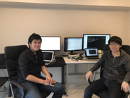 アパートの一室で開発をしています