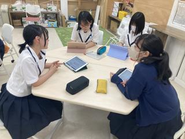 安田女子中学高等学校さんでの授業の様子