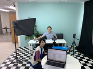 コンテンツの撮影風景です