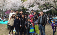 社員の家族も含めたお花見🌸