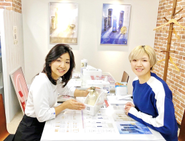 プロゴルファー亀田愛里さんもお客様です