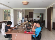 LIG Cebuセカンドオフィスの様子。