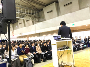 全国の大学で講演やセミナーを実施しています。同業他社からも講演の依頼があります（写真はリクルートさんのイベントにて）