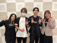 代表を含めたsalesメンバーです