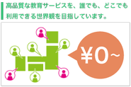 フリーミアムモデルのオンライン学習塾です。