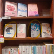 書店でも目立つところでhayaoki booksの本を展開いただいています